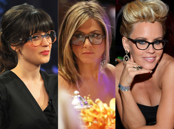 Four-Eyes Face-Off: Zooey vs. Aniston vs. McCarthy Four-Eyes Face-Off: Zooey vs. Aniston vs. McCarthy